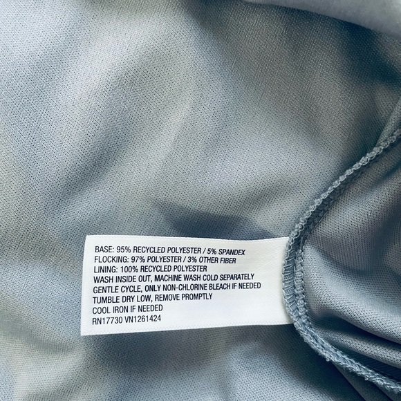 Wild Fable long sleeve Flocked mini fit and flare blue Off-Shoulder Dress XXL - Picture 4 of 10